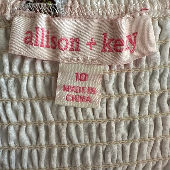 Allison + Kelly Floral Print Smocked Tiered Long Sleeve Dress 10 - Picture 2 of 9